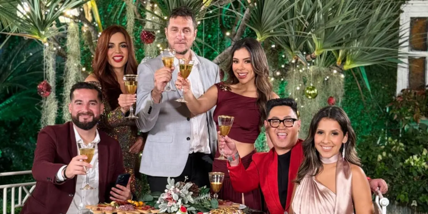 trascámara de la promo navideña de Ecuavisa en Casa García